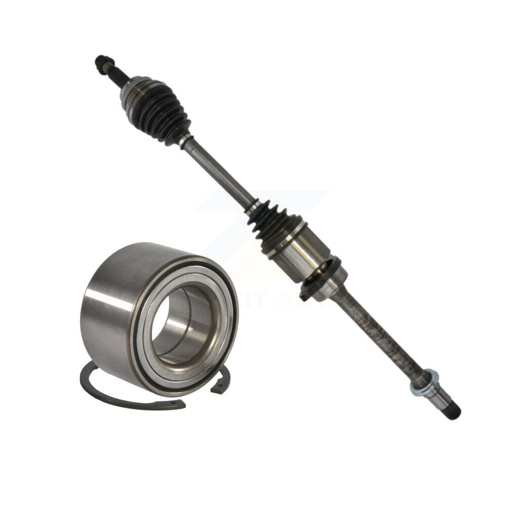 Kugel Front Right (Passenger Side) CV Axle Drive Shaft] Complete Assembly And Wheel Bearing Kit For 2005-2010 Scion tC KN7-101158