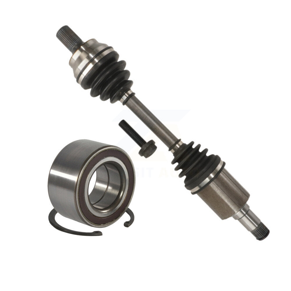 Kugel Front Right (Passenger Side) CV Axle Drive Shaft] Complete Assembly And Wheel Bearing Kit For Mercedes-Benz C300 C350 E350 E400 KN7-101166