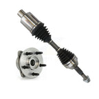 Kugel Front Right (Passenger Side) CV Axle Drive Shaft And Complete Wheel Hub Bearing Assembly Kit For 2002-2005 Jeep Liberty 4WD with 3.7L Non-ABS KN7-101168