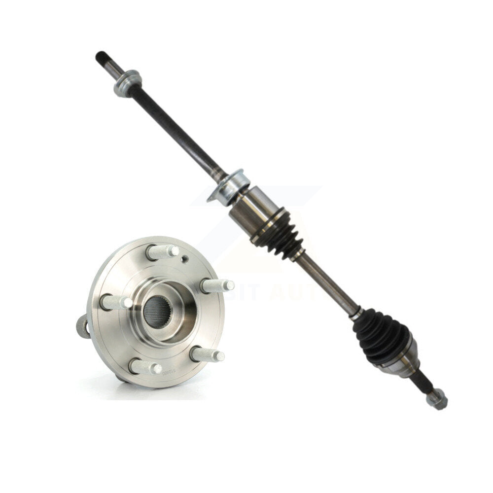 Kugel Front Right (Passenger Side) CV Axle Drive Shaft And Complete Wheel Hub Bearing Assembly Kit For Ford Explorer KN7-101178