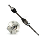 Kugel Front Right (Passenger Side) CV Axle Drive Shaft And Complete Wheel Hub Bearing Assembly Kit For 2016-2017 Ford Explorer Sport Utility with AWD 2.3L Automatic transmission KN7-101179