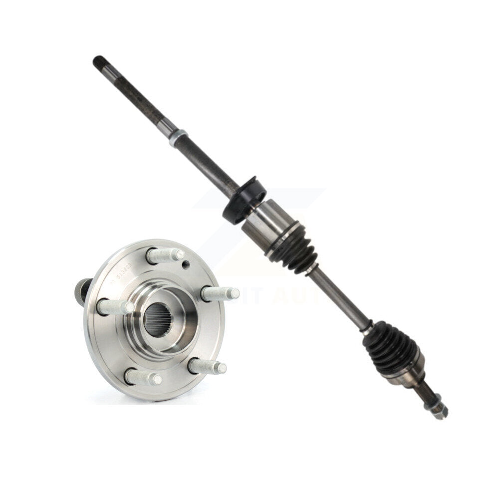 Kugel Front Right (Passenger Side) CV Axle Drive Shaft And Complete Wheel Hub Bearing Assembly Kit For 2009 Ford Taurus X Mercury Sable AWD with 3.5L Naturally Aspirated KN7-101185