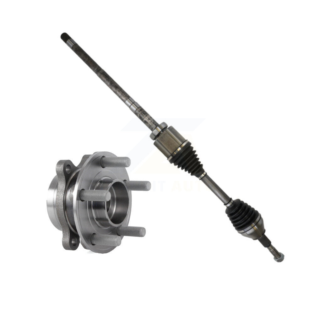 Kugel Front Right (Passenger Side) CV Axle Drive Shaft And Complete Wheel Hub Bearing Assembly Kit For Ford Edge Lincoln MKX AWD with 2.7L Turbocharged GAS engine Automatic transmission KN7-101192