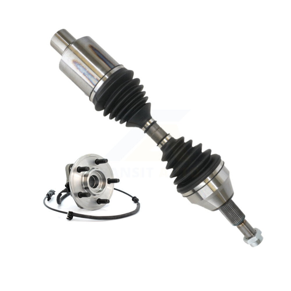 Kugel Front Right (Passenger Side) CV Axle Drive Shaft And Complete Wheel Hub Bearing Assembly Kit For Jeep Liberty Dodge Nitro 4WD KN7-101197