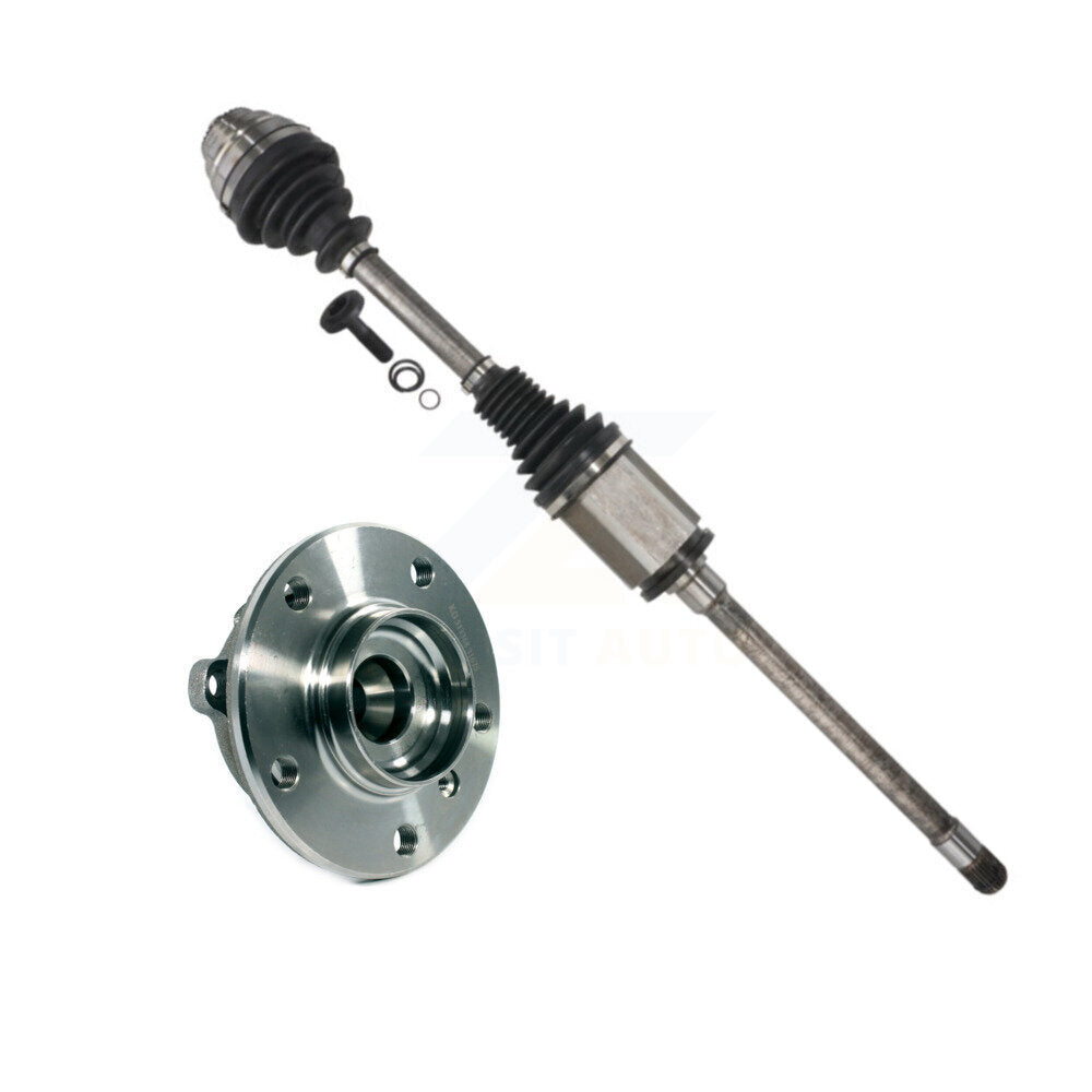 Kugel Front Right (Passenger Side) CV Axle Drive Shaft And Complete Wheel Hub Bearing Assembly Kit For BMW 328i xDrive 320i 335i 228i 428i 435i M235i 340i GT Primary Design KN7-101198