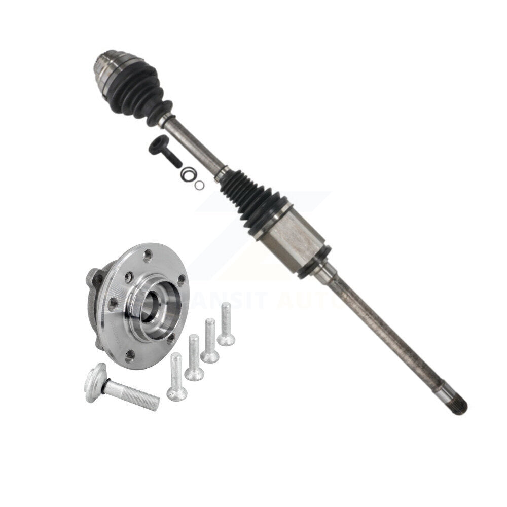 Kugel Front Right (Passenger Side) CV Axle Drive Shaft And Complete Wheel Hub Bearing Assembly Kit For BMW 330i xDrive 230i 340i 440i 430i 320i M240i GT Primary Design KN7-101199