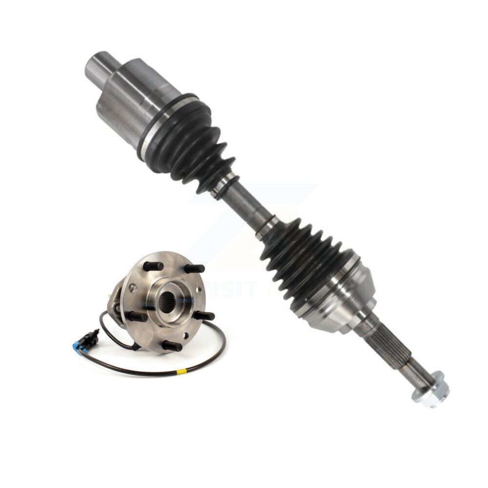 Kugel Front Right (Passenger Side) CV Axle Drive Shaft And Complete Wheel Hub Bearing Assembly Kit For Chevrolet GMC Blazer S10 Jimmy Sonoma Isuzu Hombre Oldsmobile Bravada w/o ZR-2 KN7-101200