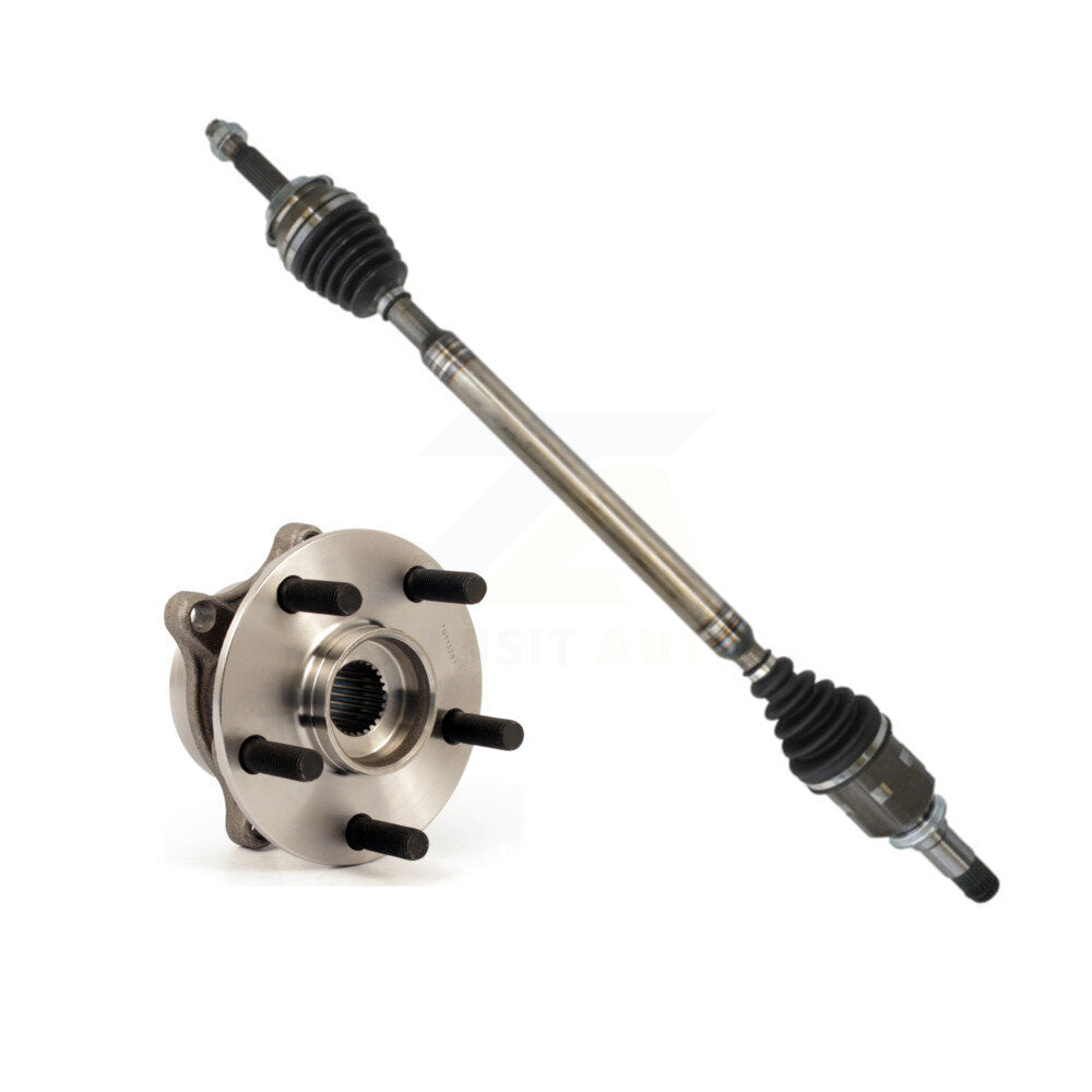 Kugel Front Right (Passenger Side) CV Axle Drive Shaft And Complete Wheel Hub Bearing Assembly Kit For Toyota Prius Lexus CT200h Plug-In KN7-101208