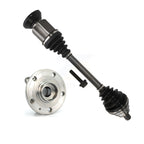 Kugel Front Right (Passenger Side) CV Axle Drive Shaft And Complete Wheel Hub Bearing Assembly Kit For Volkswagen Tiguan Audi Q3 Quattro KN7-101219