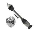 Kugel Front Right (Passenger Side) CV Axle Drive Shaft And Complete Wheel Hub Bearing Assembly Kit For Volkswagen Tiguan Sport Utility with AWD KN7-101221