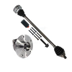 Kugel Front Right (Passenger Side) CV Axle Drive Shaft And Complete Wheel Hub Bearing Assembly Kit For Volkswagen Jetta Golf SportWagen Alltrack KN7-101226