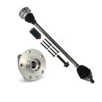 Kugel Front Right (Passenger Side) CV Axle Drive Shaft And Complete Wheel Hub Bearing Assembly Kit For Volkswagen Golf SportWagen Alltrack With 80mm Pilot Diameter KN7-101228