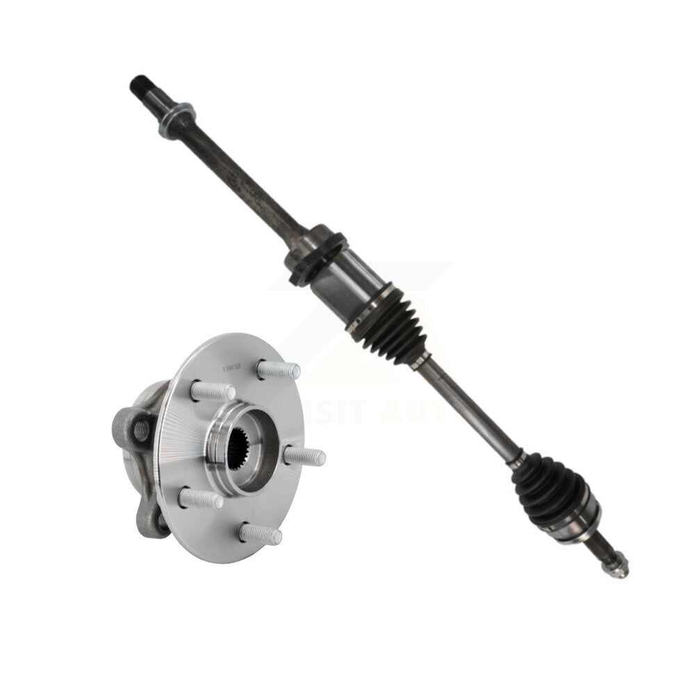 Kugel Front Right (Passenger Side) CV Axle Drive Shaft And Complete Wheel Hub Bearing Assembly Kit For 2018-2022 Toyota C-HR FWD with 2.0L Automatic CVT transmission KN7-101232