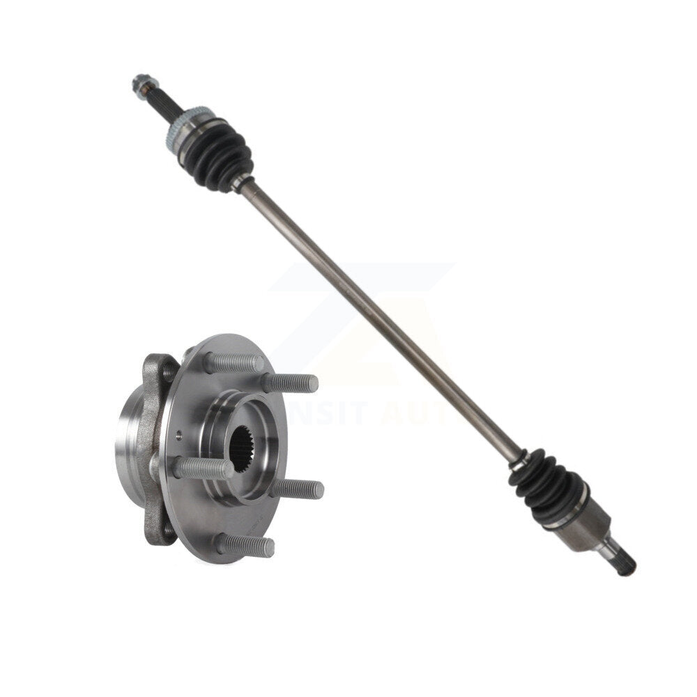 Kugel Front Right (Passenger Side) CV Axle Drive Shaft And Complete Wheel Hub Bearing Assembly Kit For 2017 Hyundai Elantra GT Hatchback with 2.0L Manual transmission KN7-101234