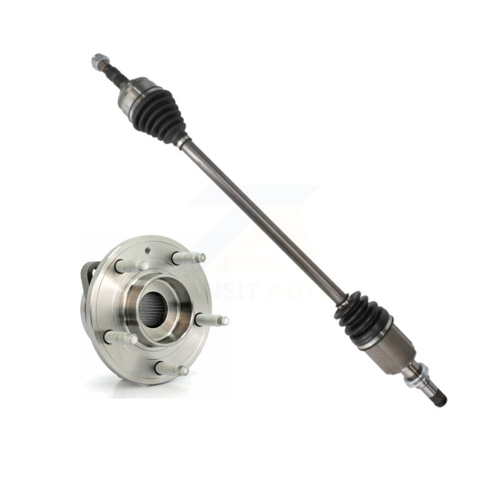 Kugel Front Right (Passenger Side) CV Axle Drive Shaft And Wheel Hub Bearing Assembly Kit For 2014-2015 Chevrolet Cruze 1.4L with Turbocharged Automatic transmission With 16" Factory Wheels KN7-101236