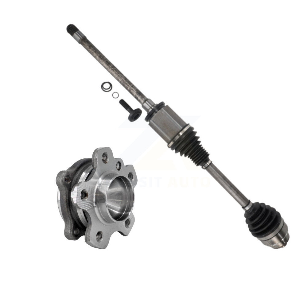Kugel Front Right (Passenger Side) CV Axle Drive Shaft And Complete Wheel Hub Bearing Assembly Kit For BMW X3 530i 540i KN7-101238