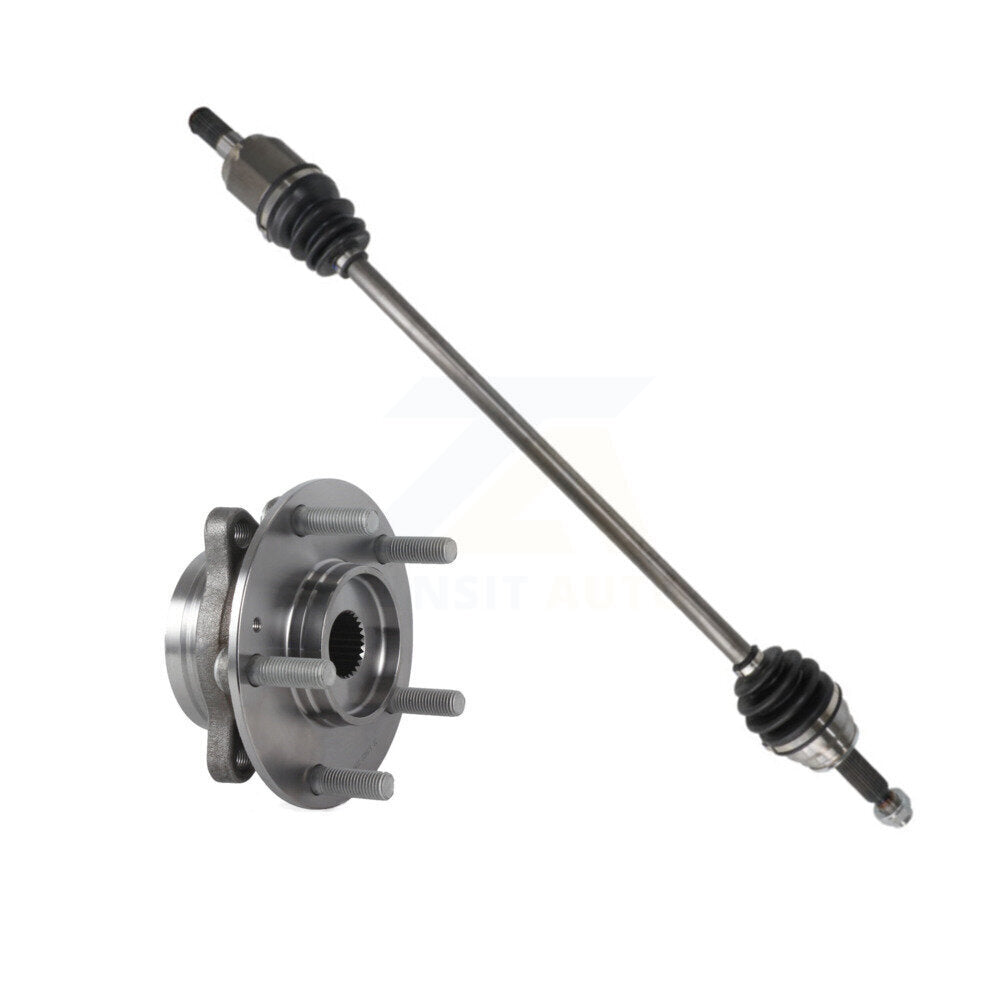 Kugel Front Right (Passenger Side) CV Axle Drive Shaft And Complete Wheel Hub Bearing Assembly Kit For Hyundai Elantra Veloster KN7-101244