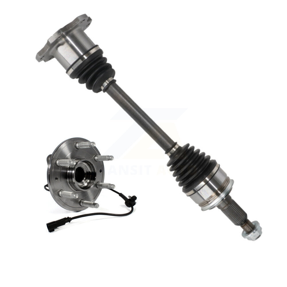 Kugel Front Right (Passenger Side) CV Axle Drive Shaft And Complete Wheel Hub Bearing Assembly Kit For GMC Chevrolet Sierra 1500 Silverado Tahoe Yukon Cadillac XL Suburban Escalade ESV KN7-101245