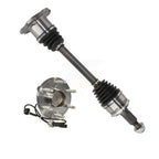 Kugel Front Right (Passenger Side) CV Axle Drive Shaft And Complete Wheel Hub Bearing Assembly Kit For 2014-2018 GMC Sierra 1500 Denali with RWD KN7-101246