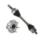 Kugel Front Right (Passenger Side) CV Axle Drive Shaft And Complete Wheel Hub Bearing Assembly Kit For GMC Sierra 1500 Denali with Crew Cab Pickup RWD KN7-101249