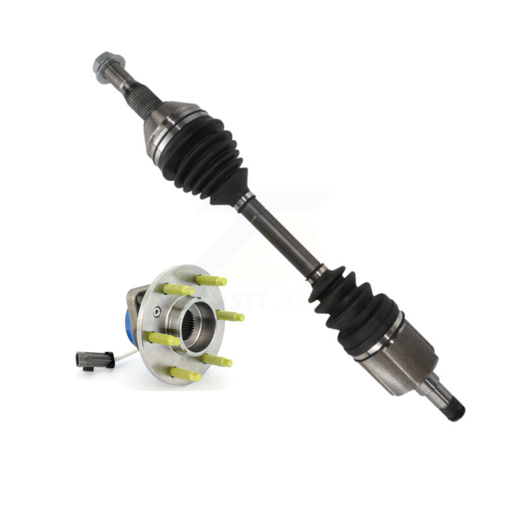 Kugel Front Right (Passenger Side) CV Axle Drive Shaft And Complete Wheel Hub Bearing Assembly Kit For Pontiac Montana Chevrolet Uplander Buick Terraza Saturn Relay KN7-101250