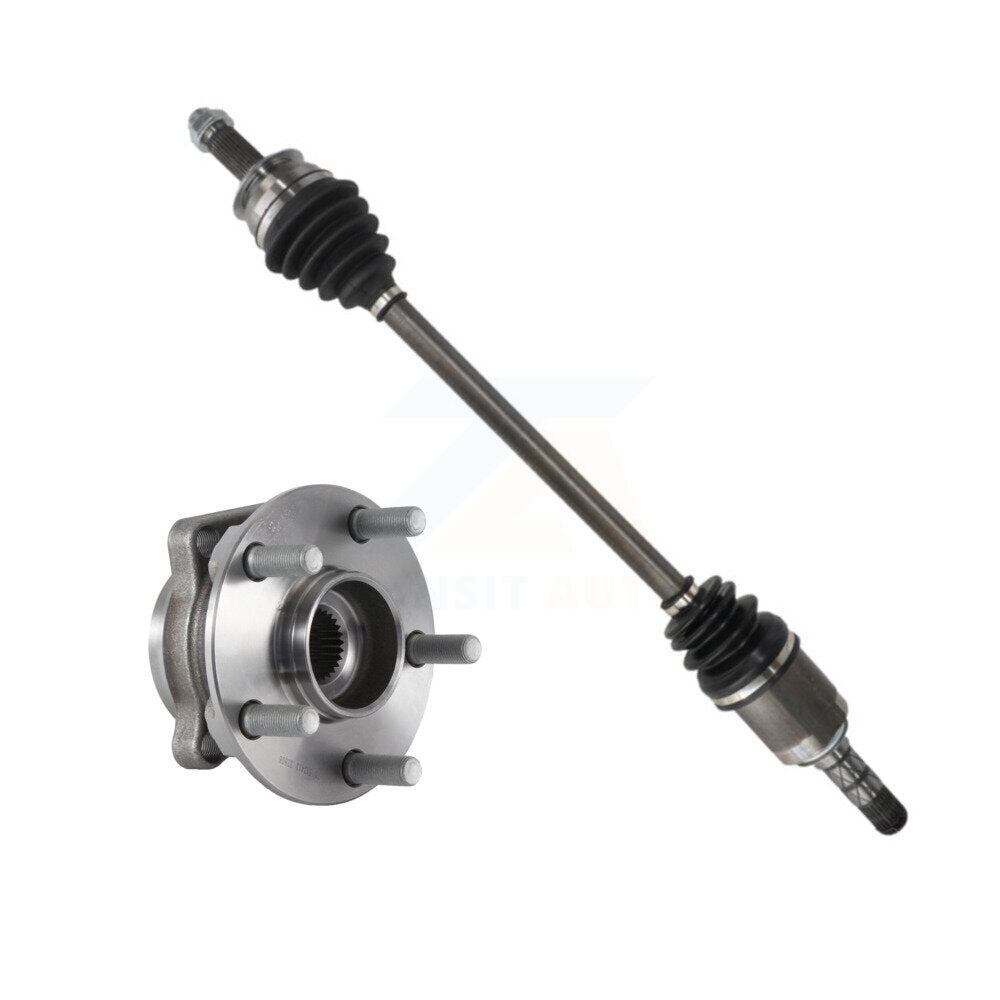 Kugel Front Right (Passenger Side) CV Axle Drive Shaft And Complete Hub Bearing Assembly Kit For Subaru Impreza Sedan Hatchback with AWD 2.0L Naturally Aspirated Automatic CVT transmission KN7-101261