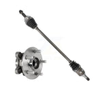 Kugel Front Right (Passenger Side) CV Axle Drive Shaft And Complete Wheel Hub Bearing Assembly Kit For 2019 Toyota Corolla Sedan with FWD 2.0L Automatic CVT transmission KN7-101267
