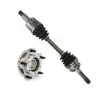 Kugel Front Right (Passenger Side) CV Axle Drive Shaft And Complete Wheel Hub Bearing Assembly Kit For Chevrolet Tracker Suzuki Grand Vitara XL-7 4WD KN7-101271