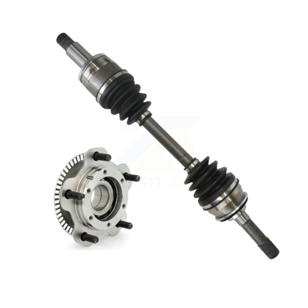 Kugel Front Right (Passenger Side) CV Axle Drive Shaft And Complete Wheel Hub Bearing Assembly Kit For Chevrolet Tracker Suzuki Grand Vitara XL-7 4WD KN7-101271