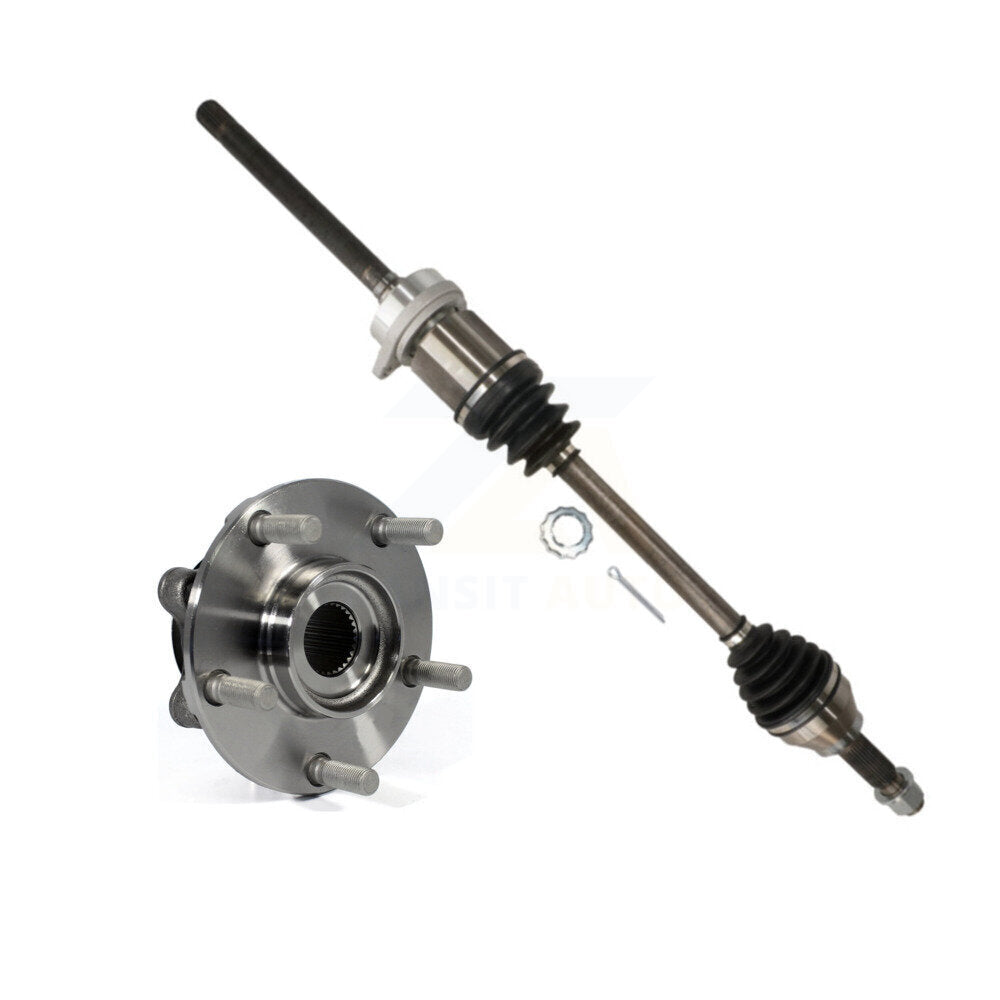 Kugel Front Right (Passenger Side) CV Axle Drive Shaft And Complete Wheel Hub Bearing Assembly Kit For Nissan Juke KN7-101276