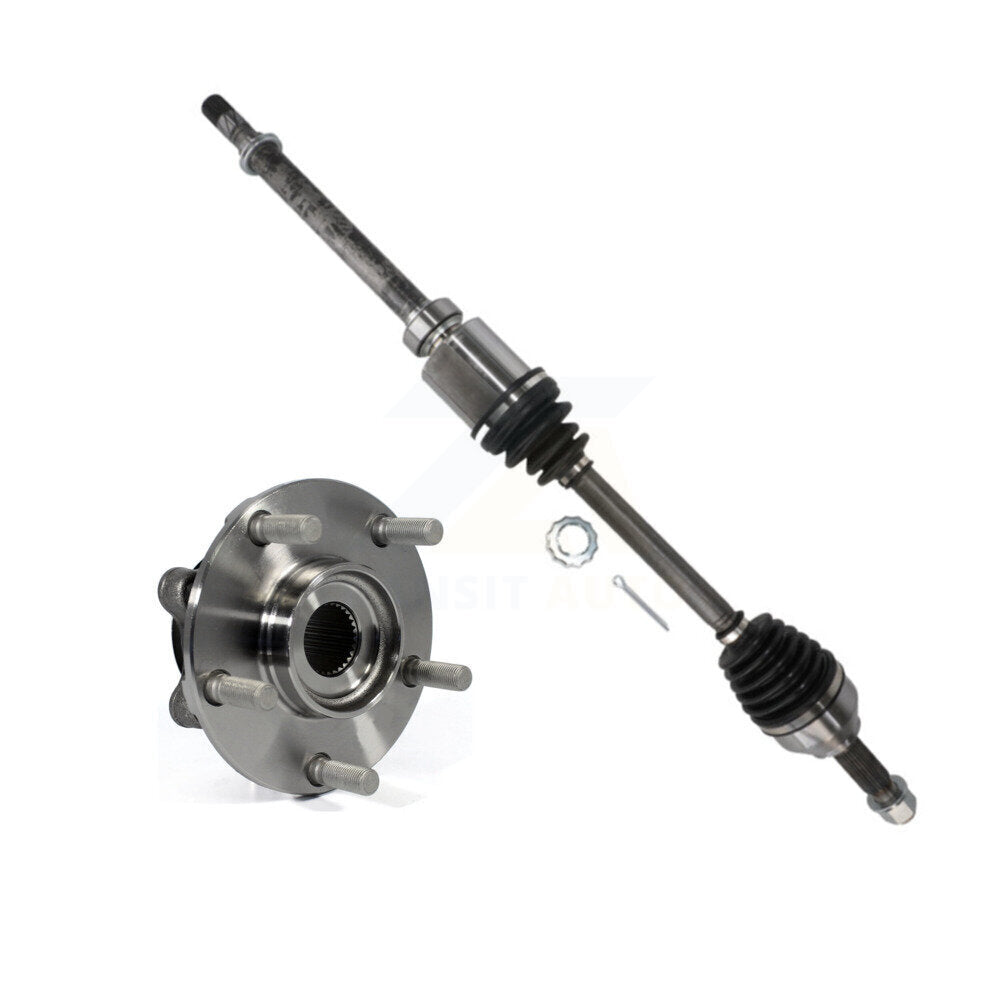 Kugel Front Right (Passenger Side) CV Axle Drive Shaft And Complete Wheel Hub Bearing Assembly Kit For Nissan Juke KN7-101277