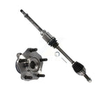 Kugel Front Right (Passenger Side) CV Axle Drive Shaft And Complete Wheel Hub Bearing Assembly Kit For 2017-2019 Nissan Sentra 1.6L with Manual transmission KN7-101280