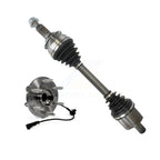Kugel Front Right (Passenger Side) CV Axle Drive Shaft And Complete Wheel Hub Bearing Assembly Kit For 2019 Chevrolet Silverado 1500 LD 4WD Mexico Built w o opt Z7X (Lift Package) KN7-101283