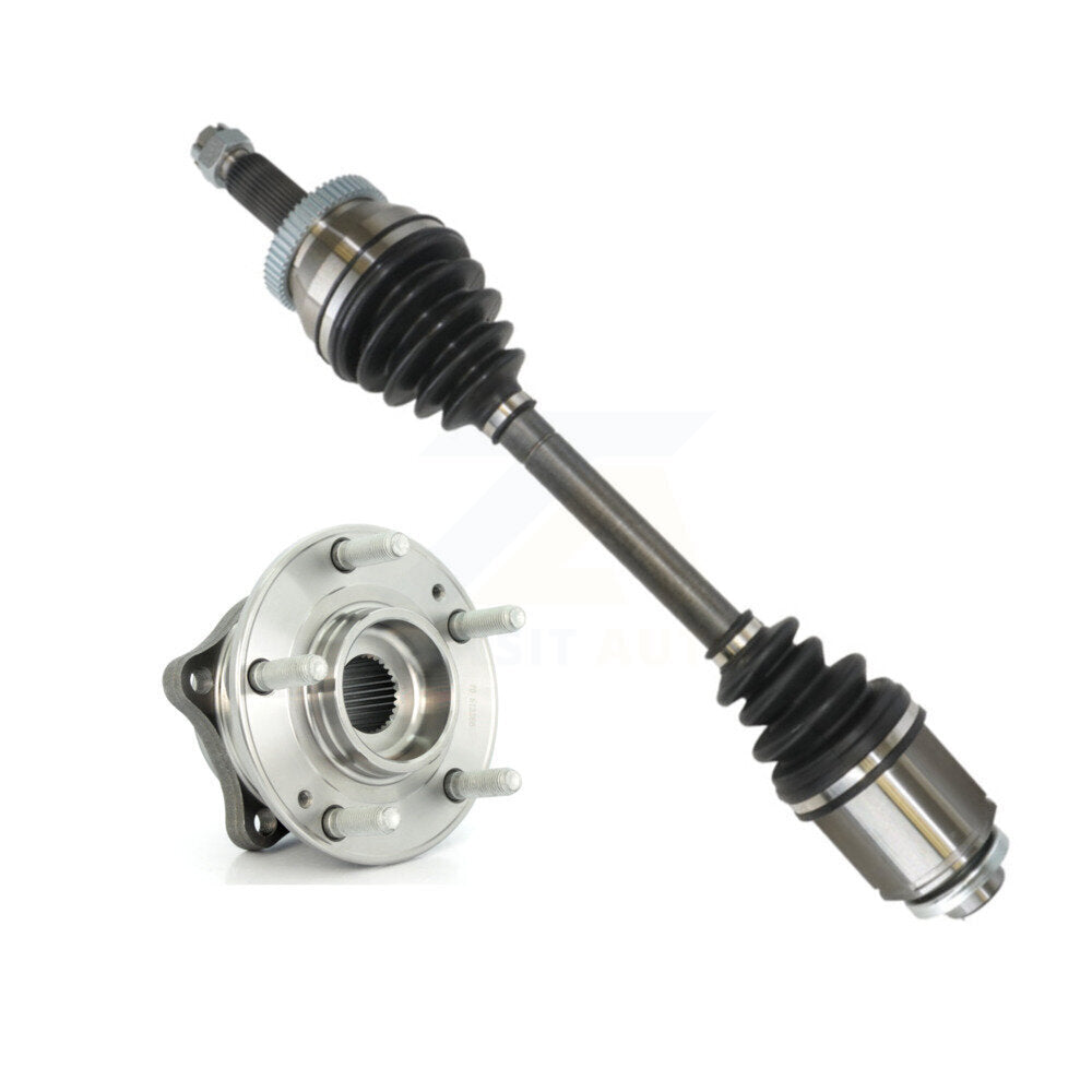 Kugel Front Right (Passenger Side) CV Axle Drive Shaft And Complete Wheel Hub Bearing Assembly Kit For Hyundai Santa Fe Veracruz KN7-101289