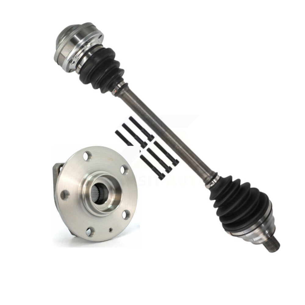 Kugel Front Right (Passenger Side) CV Axle Shaft And Bearing Kit For 2017 Volkswagen Golf SportWagen Alltrack Wagon with
