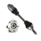 Kugel Front Right (Passenger Side) CV Axle Drive Shaft And Complete Wheel Hub Bearing Assembly Kit For 2003-2007 Nissan Murano AWD Primary Design Use w OE Intermediate KN7-101292