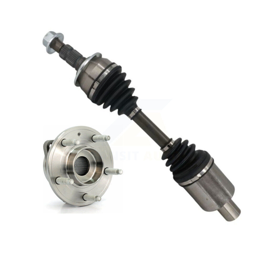 Kugel Front Right (Passenger Side) CV Axle Drive Shaft And Complete Wheel Hub Bearing Assembly Kit For 2011-2015 Chevrolet Volt KN7-101294