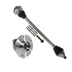 Kugel Front Right (Passenger Side) CV Axle Drive Shaft And Complete Wheel Hub Bearing Assembly Kit For 2015-2016 Audi A3 1.8L With 85mm Pilot Diameter KN7-101298