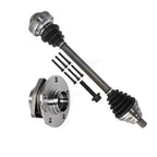Kugel Front Right (Passenger Side) CV Axle Drive Shaft And Complete Wheel Hub Bearing Assembly Kit For Audi S3 A3 With 80mm Pilot Diameter 2.0L KN7-101299