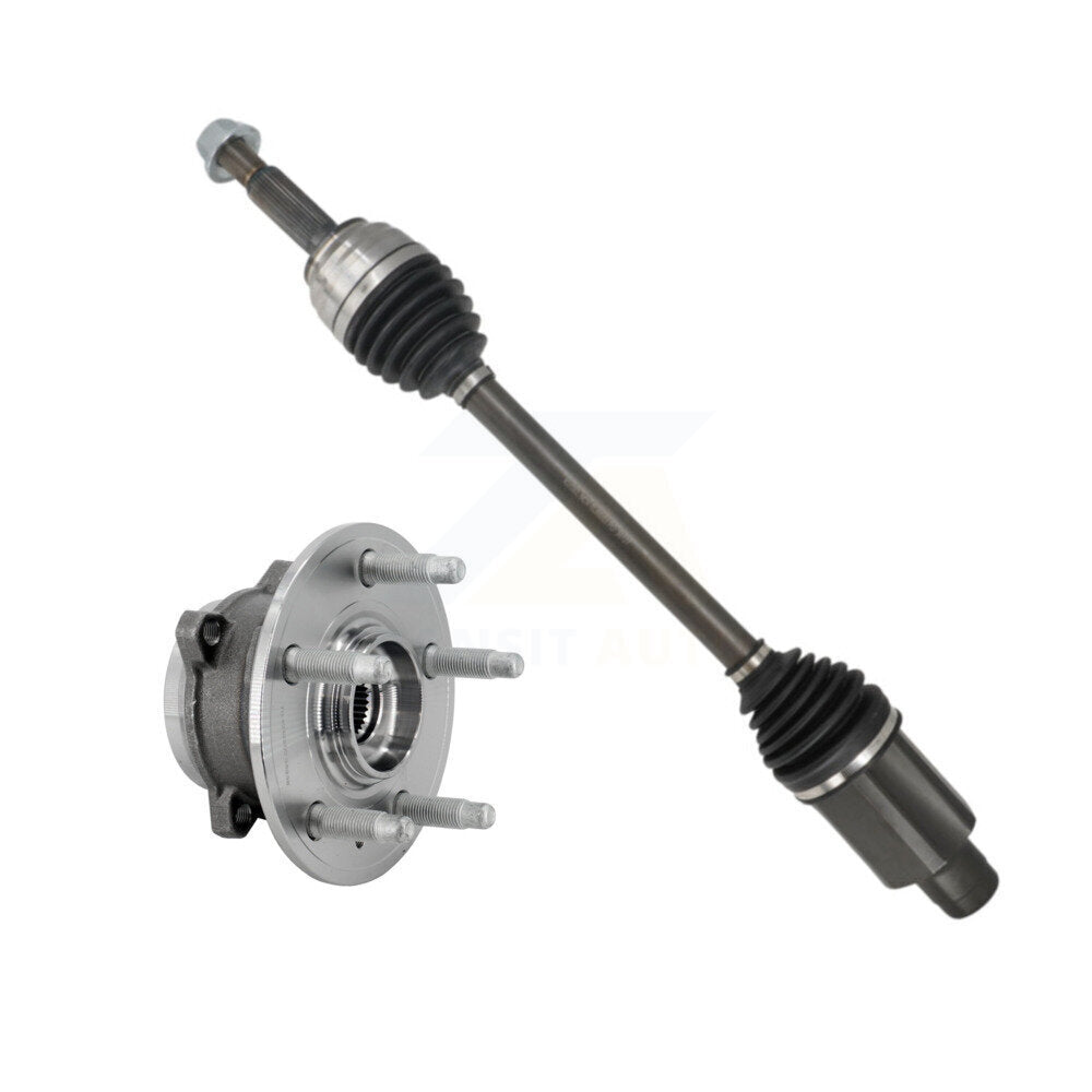 Kugel Front Right (Passenger Side) CV Axle Drive Shaft And Complete Wheel Hub Bearing Assembly Kit For 2016-2019 Tesla X KN7-101307