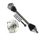 Kugel Front Right (Passenger Side) CV Axle Drive Shaft And Complete Wheel Hub Bearing Assembly Kit For 2006-2009 Audi A3 Quattro 3.2L KN7-101313