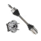 Kugel Front Right (Passenger Side) CV Axle Drive Shaft And Complete Wheel Hub Bearing Assembly Kit For 2019 Hyundai Santa Fe 3.3L with Naturally Aspirated KN7-101314