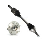 Kugel Front Left (Driver Side) CV Axle Drive Shaft And Complete Wheel Hub Bearing Assembly Kit For Ford Explorer Police Interceptor Utility KN7-101320