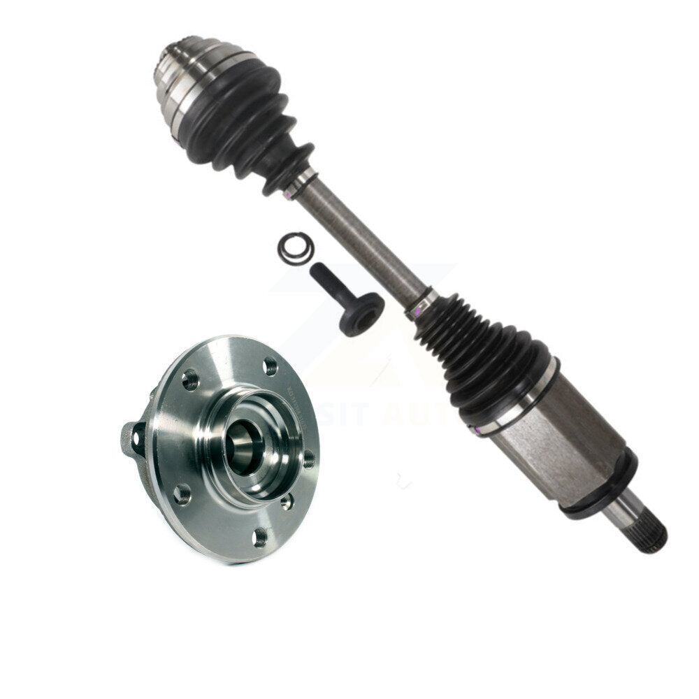 Kugel Front Left (Driver Side) CV Axle Drive Shaft And Complete Wheel Hub Bearing Assembly Kit For BMW 328i xDrive 320i 335i 228i 428i 435i M235i 340i GT Primary Design KN7-101321