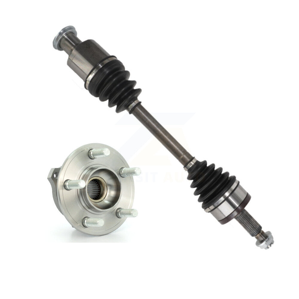 Kugel Front Left (Driver Side) CV Axle Drive Shaft And Complete Wheel Hub Bearing Assembly Kit For Dodge Chrysler 300 Charger Challenger Magnum KN7-101323