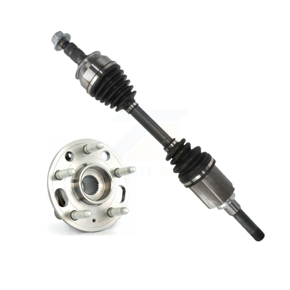 Kugel Front Left (Driver Side) CV Axle Drive Shaft And Complete Wheel Hub Bearing Assembly Kit For Chevrolet Buick Malibu Impala LaCrosse Regal Saab 9-5 KN7-101325