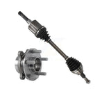 Kugel Front Left (Driver Side) CV Axle Drive Shaft And Complete Wheel Hub Bearing Assembly Kit For 2015-2018 Ford Edge FWD AWD with 2.0L Turbocharged KN7-101327