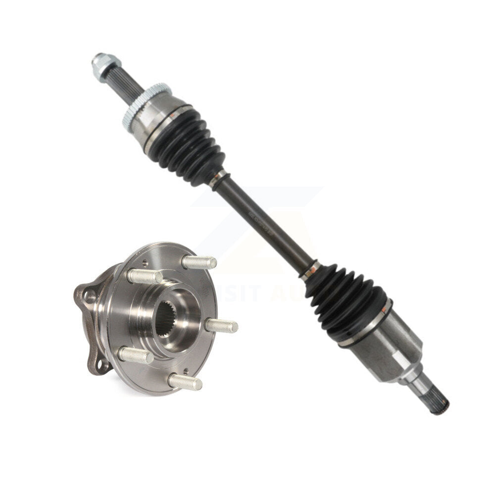 Kugel Front Left (Driver Side) CV Axle Drive Shaft And Complete Wheel Hub Bearing Assembly Kit For Hyundai Tucson KN7-101331