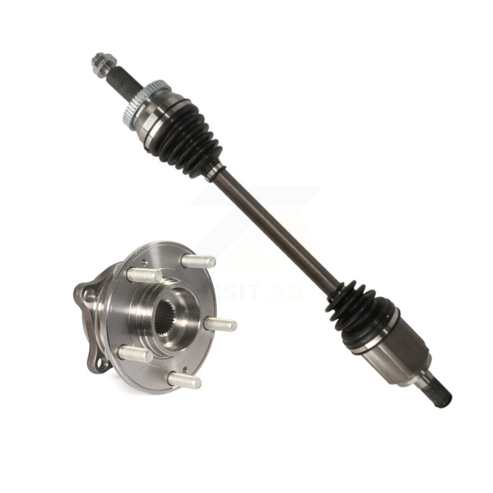 Kugel Front Left (Driver Side) CV Axle Drive Shaft And Complete Wheel Hub Bearing Assembly Kit For Hyundai Tucson KN7-101332
