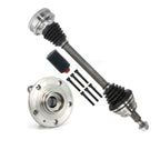 Kugel Front Left (Driver Side) CV Axle Drive Shaft And Complete Wheel Hub Bearing Assembly Kit For Volkswagen Jetta KN7-101336